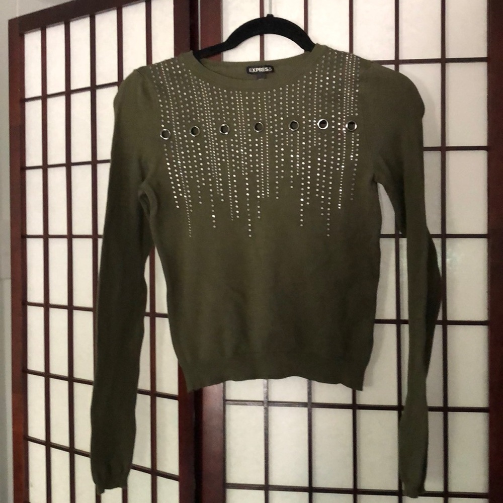 Express army green top